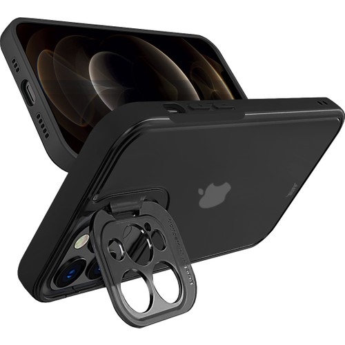 Buff Apple İphone 12 Pro Max Hybrid Corner Kılıf Siyah - Buff (1)