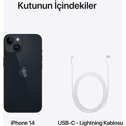 Apple iPhone 14 128 GB Gece Yarısı (Apple Türkiye Garantili) - 9