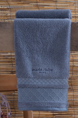 Marie Claire Havlu Tıana 100% Pamuk Penye 50*90 Cm Tekli Mavı - Marie Claire