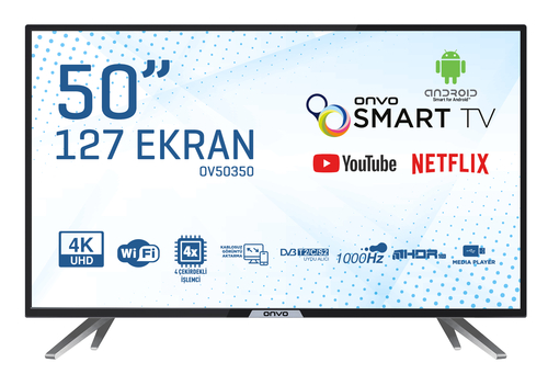 Onvo OV50350 50'' Ultra Hd Androıd Smart Led Tv - Onvo