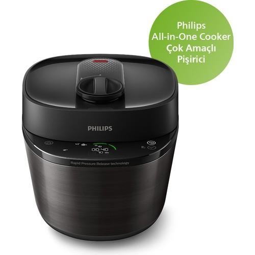 Philips HD2151/62 Çok Amaçlı Basınçlı Pişirici 5Lt All in One Cooker - Philips