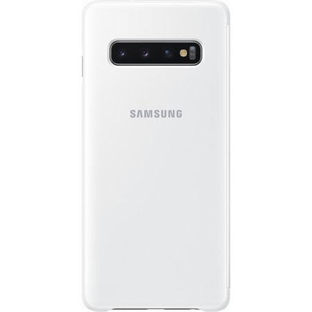 Samsung - Samsung S10 Clear View Cover Beyaz Kılıf (1)