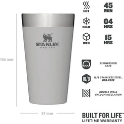 Stanley Adventure Vakumlu Soğuk İçecek Bardağı 0,47 Lt Koyu Beyaz - 3
