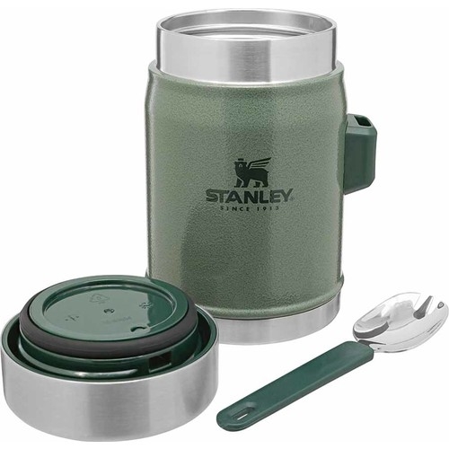 Stanley - Stanley Klasik Paslanmaz Çelik Yemek Termosu Kaşı klı 0.40 Lt Yeşil (1)